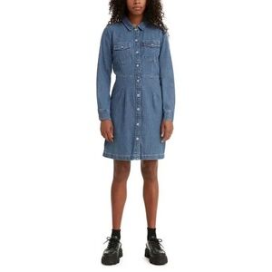 Levi’s Ellie Denim Long Sleeve Dress - Size L
